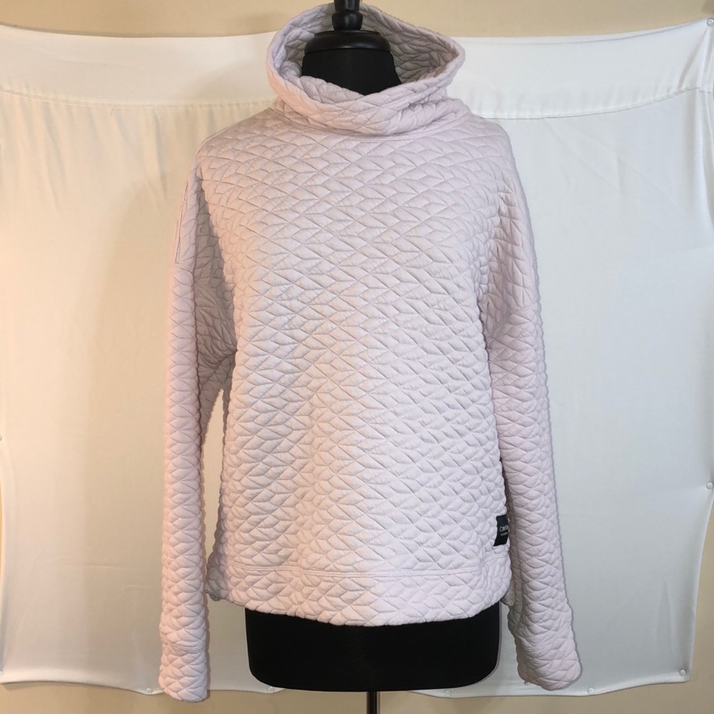 Calvin Klein Performance Quilted Funnel Cowl Neck